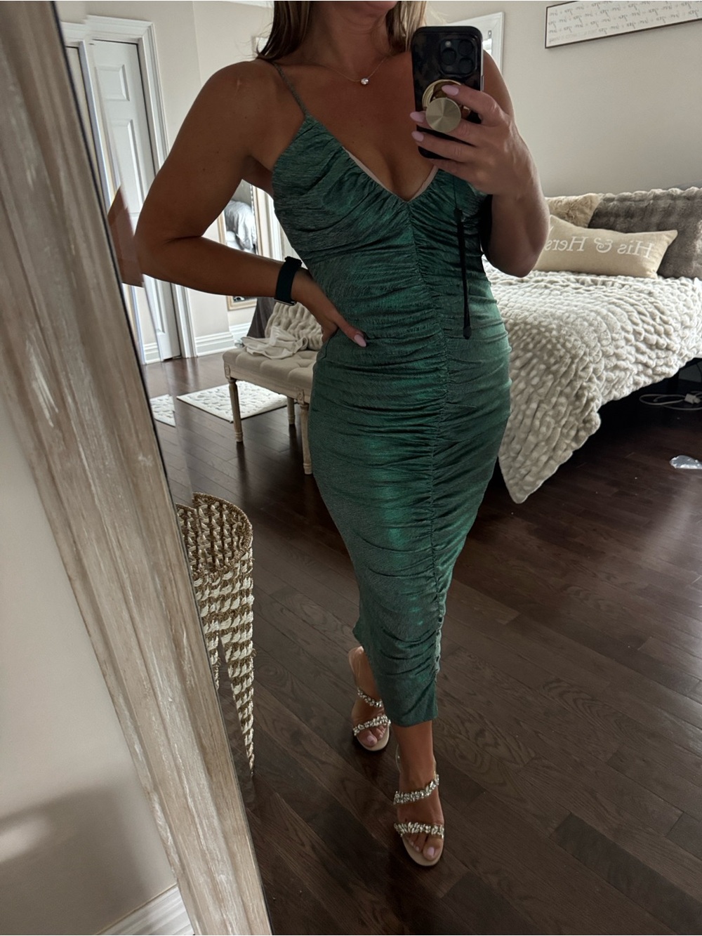 REVOLVE RAMONA MIDI JADE GREEN SIZE SMALL NWT